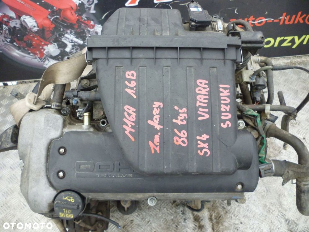 SILNIK SUZUKI SX4 VITARA 1.6 B M16A 86 TYS ZMIENNE FAZY - 2