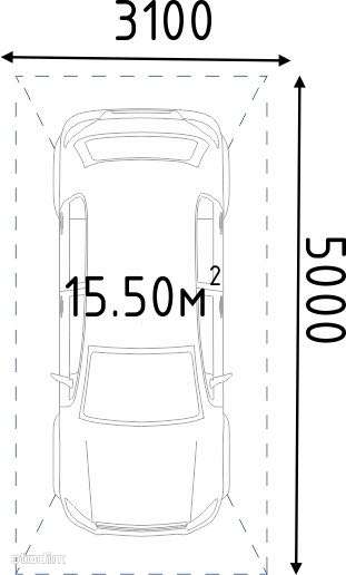 Паркомісця у житловому комплексі, ліфт до паркінгу, площа 15,15 м² - Повне зображення: 2/6