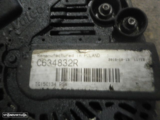 Alternador C634832R PEUGEOT PARTNER 2 TEPEE B9 FASE 1 2010 1.6HDI 110CV 4P BRANCA VALEO - 3