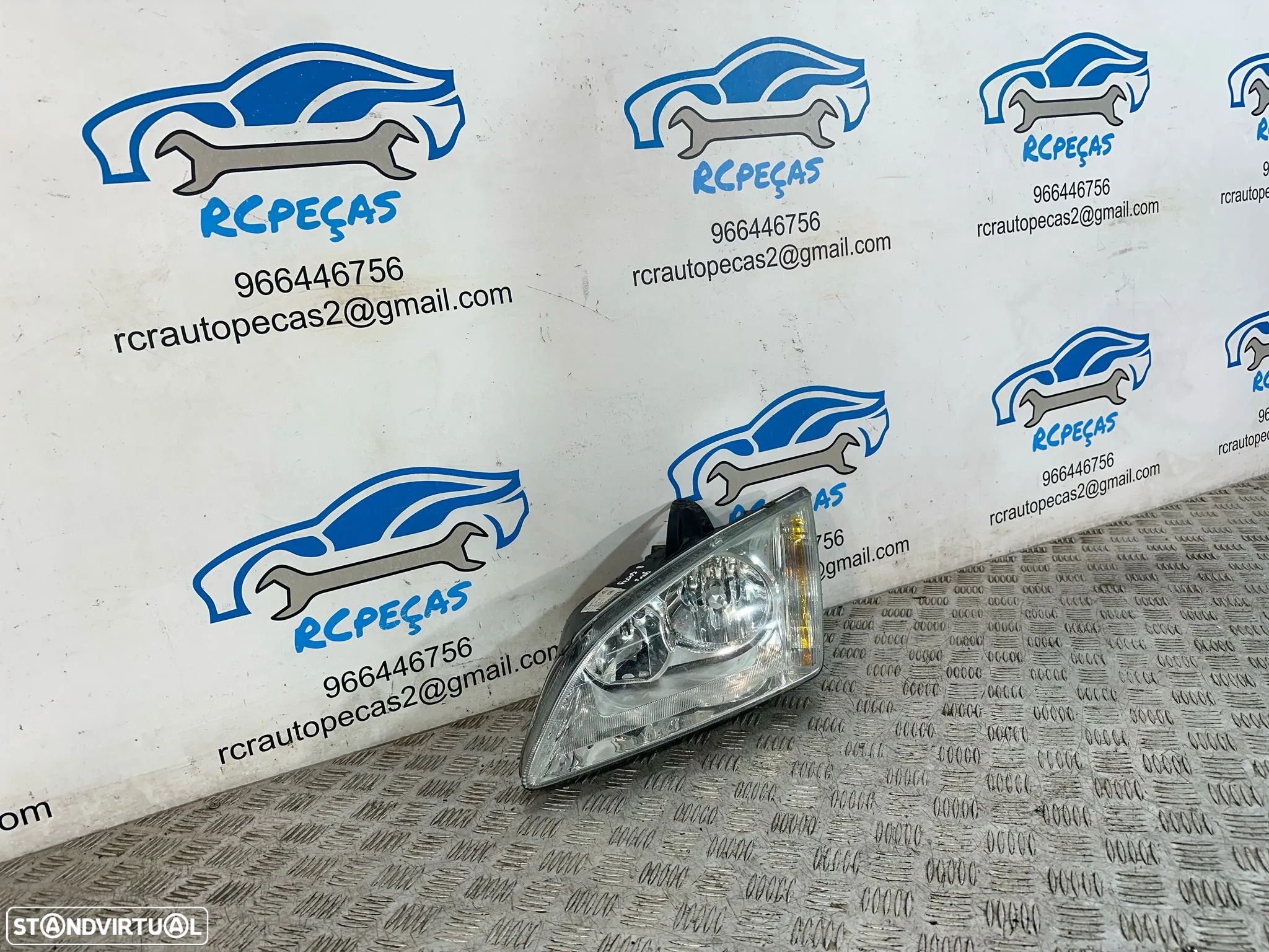 .Conjunto Oticas Farois Frente Frontal Esquerda Direita Ford Focus 2 Mk2 Fase 1 4M51-13W030-BC 4M51-13W030-BC - 7