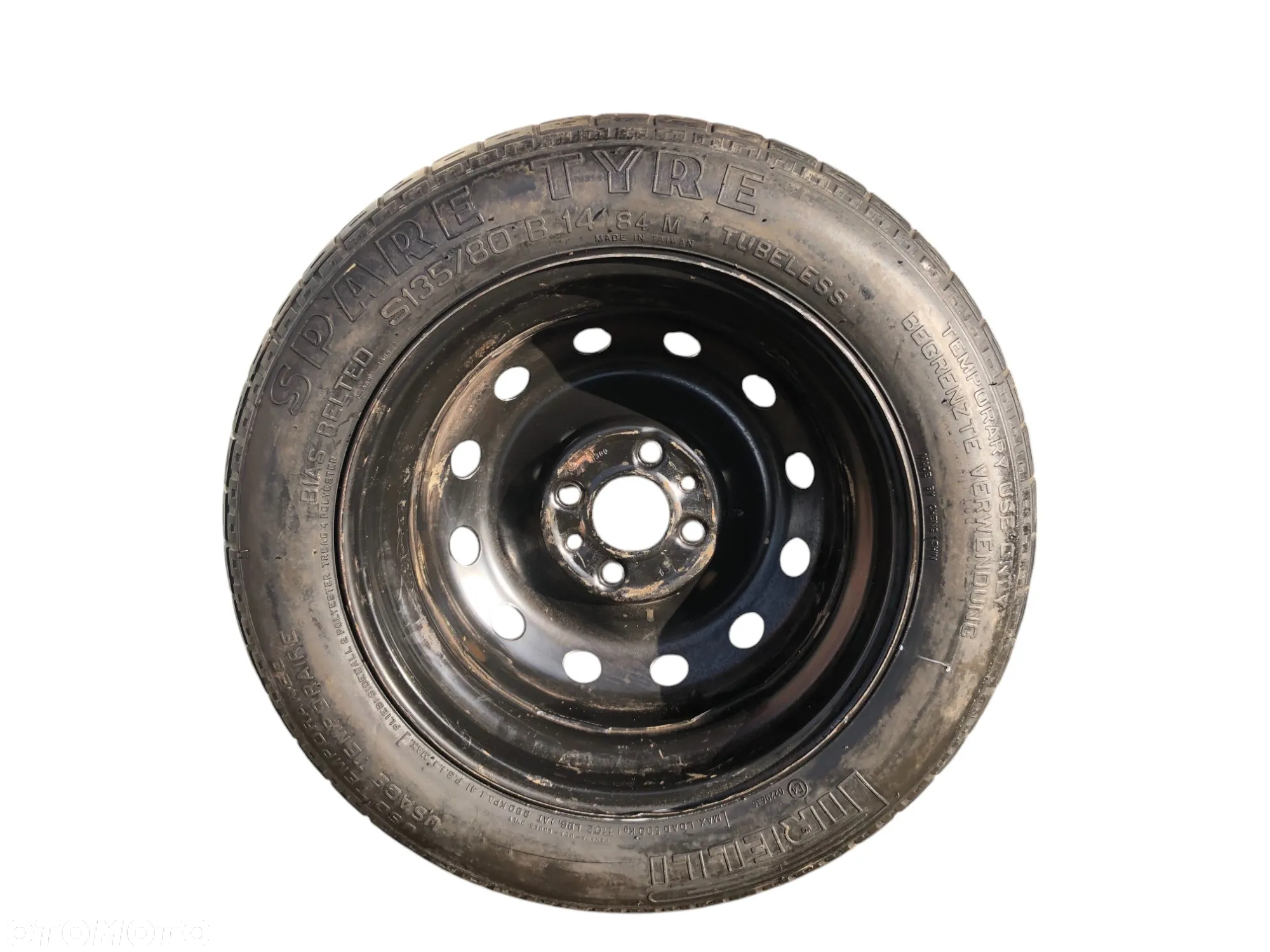 Koło Zapasowe Dojazdowe 135/80 R14 4x98 58.1MM Fiat 500 Punto - Gwarancja Wysyłka - 2