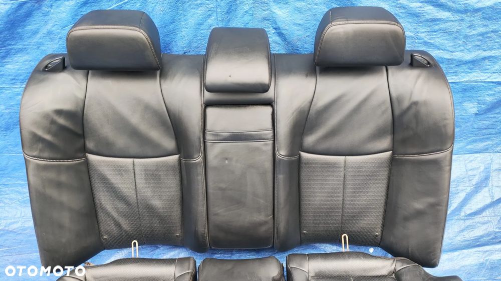 KANAPA TYŁ TYLNA SKÓRA PODŁOKIETNIK ZAGŁÓWEK ZAGŁÓWKI KOMPLET INFINITI M M30 M35 M37 Q70 - 4