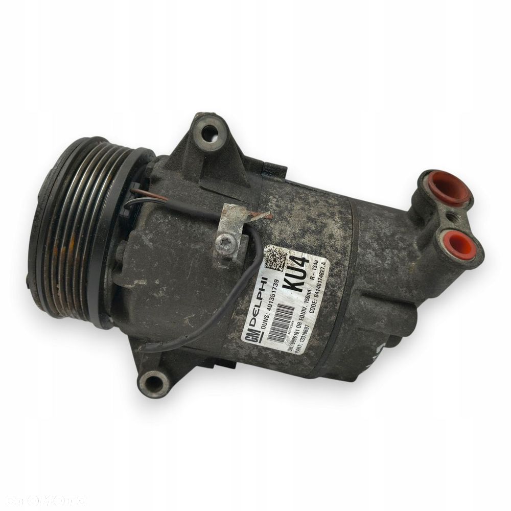 SPRĘŻARKA KLIMATYZACJI Opel Zafira B Astra H 1.9 CDTI 13318697 KU4 DELPHI - 4