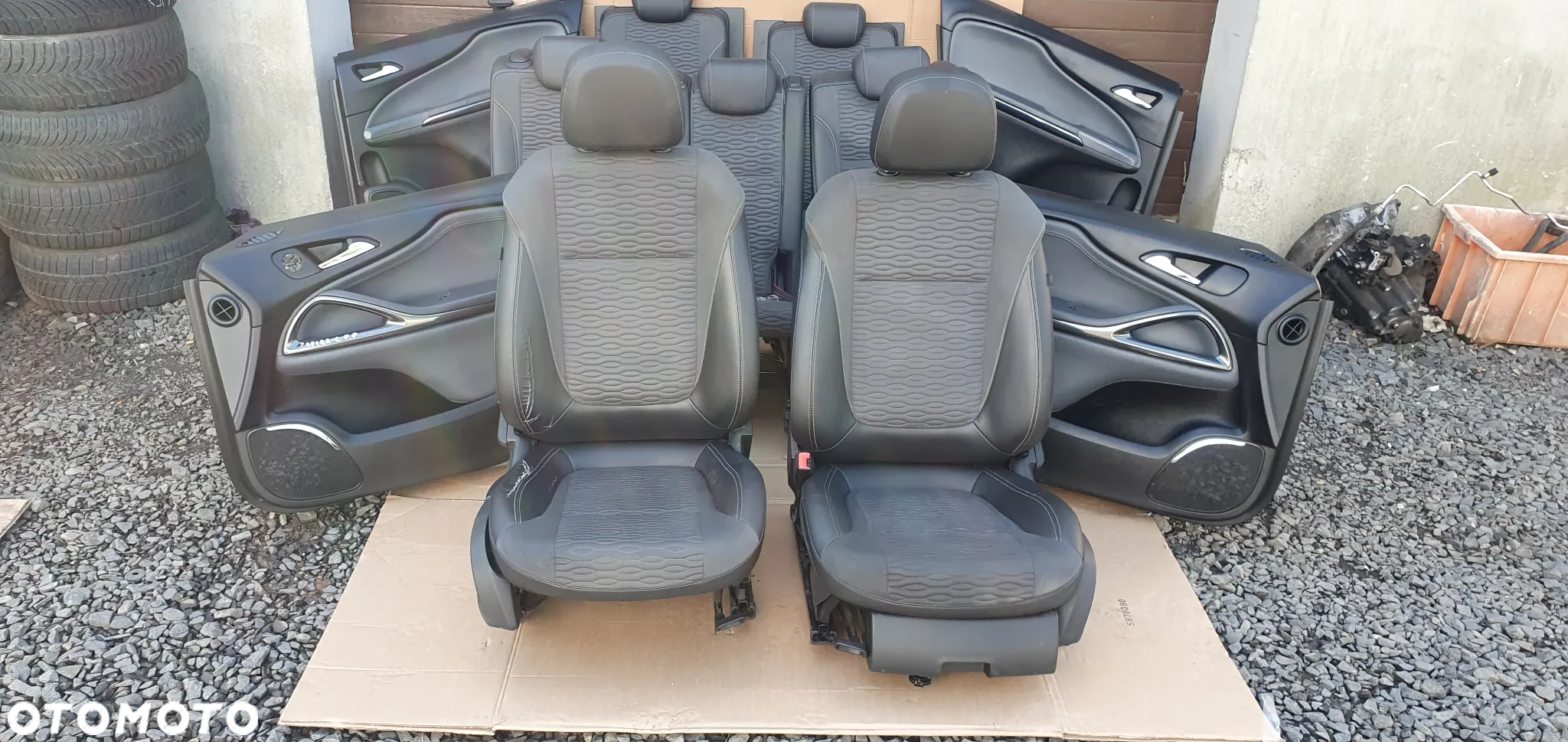 Fotele komplet kanapa pół skóra fotele boczki Opel Zafira C - 18