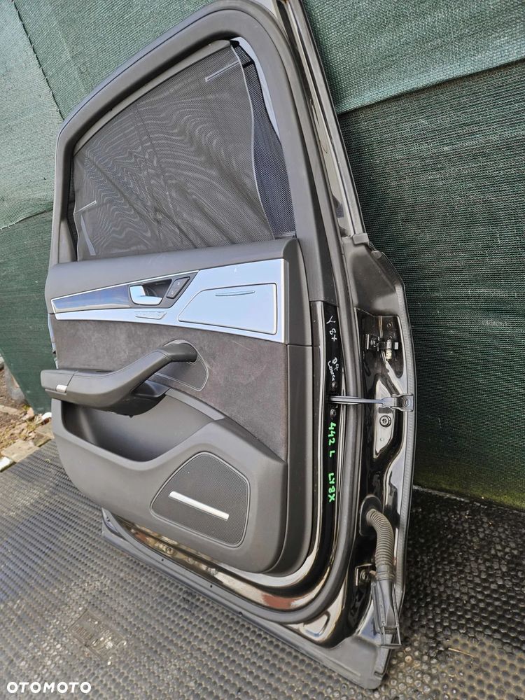 Drzwi Tyl Tylne Lewe Czarne LY8X Kompletne Boczek BOSE Roleta AUDI A8 D4 Long - 30