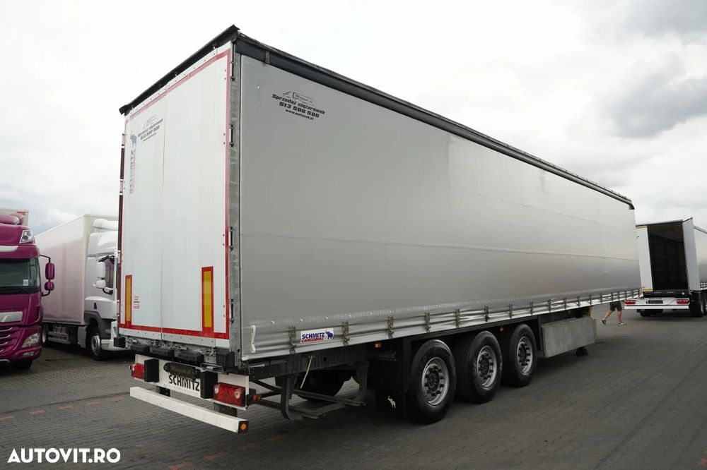 Schmitz Cargobull / SEMIREMORCĂ CU PRELATĂ (CURTAINSIDER) / STANDARD / CUTIE PENTRU PALETI / AXĂ RIDICABILĂ / - 7
