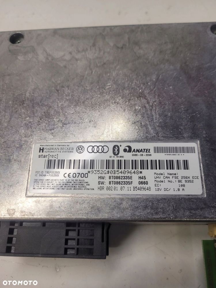MODUŁ STEROWNIK BLUETOOTH AUDI A4 B8 A5 8T0862335E 8T0862335F - 3