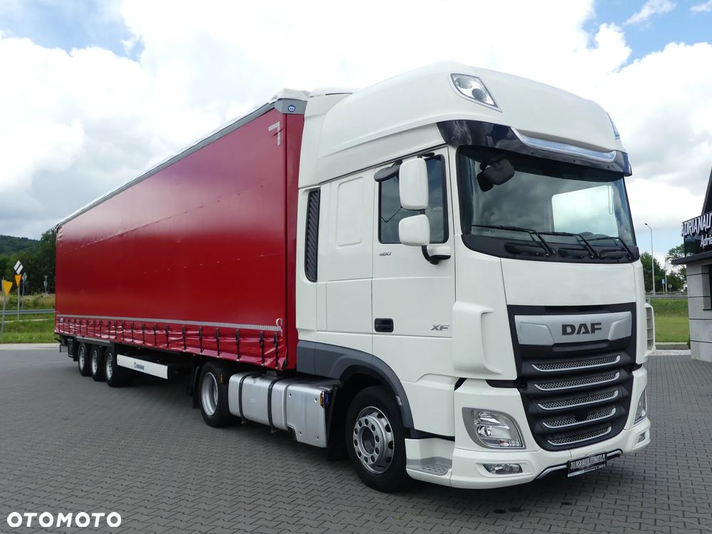 DAF XF 106.480 + KRONE FIRANKA / ZESTAW MEGA / OŚ PODNOSZONA / - 13