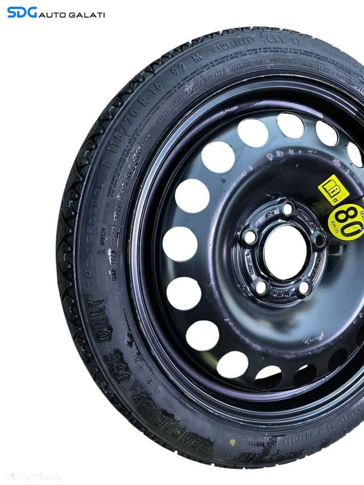 Roata Janta Rezerva Slim T115 70 16 R16 5x110 Opel Astra J 2009 - 2016 Cod 13267272 2160141 [G0041] - 5