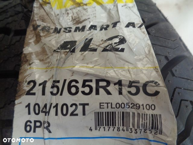 1X Opona Maxxis 215/65R15C VANSMART A/S AL2 104/102T XL - 2