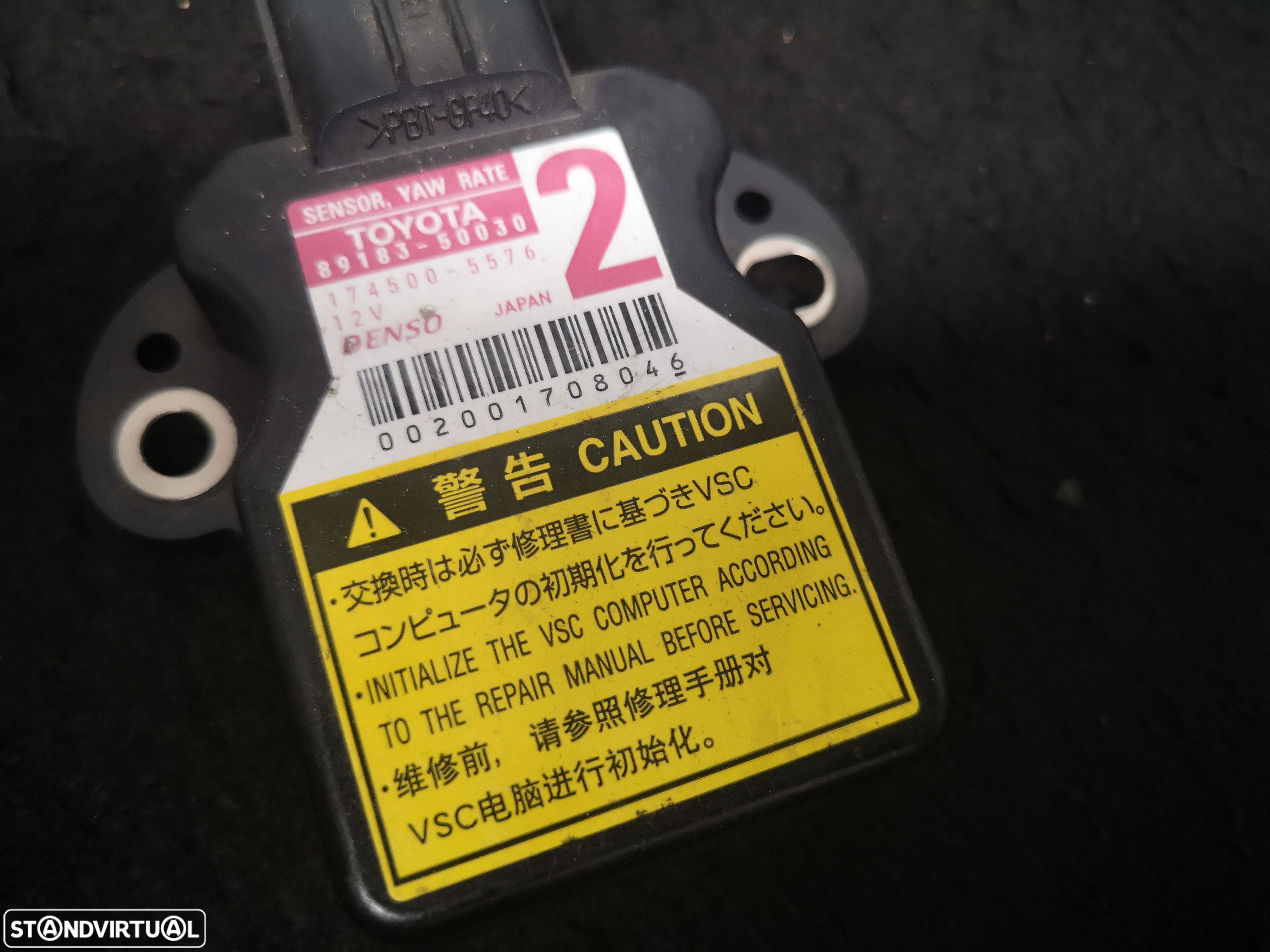 Sensor de ACELERAÇÃO  ESP Toyota Lexus 2005+ - 3