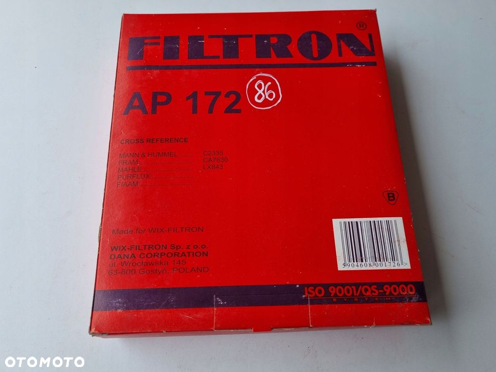 FILTR POWIETRZA Mitsubishi Colt IV Lancer IV V Mirage IV _ AP172 - 1