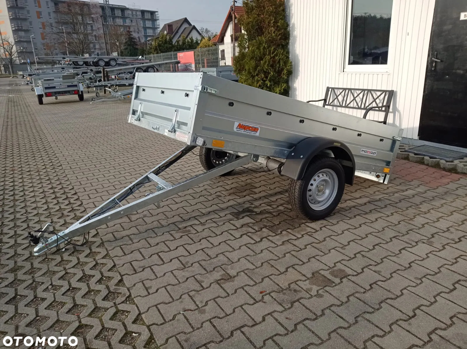 Neptun DOSTAWA! Przyczepka 236x129x40 N7-236 rt Lekka przyczepa SPAWANA jednoosiowa UCHYLNA! Wszystkie burty demontowalne GN099 - 13