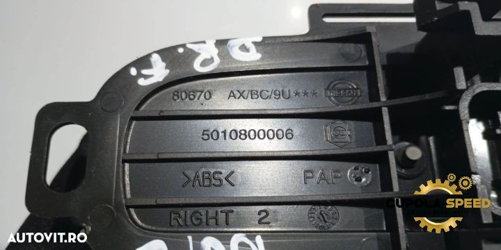 Maner interior dreapta fata 5010800006 Nissan Note E11 [2005 - 2009] - 2