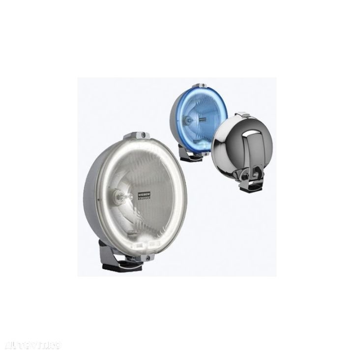Proiector Halogen Angel Eye HOS2, Carcasa Cromata, Sticla Albastra, Fibra Optica - 2