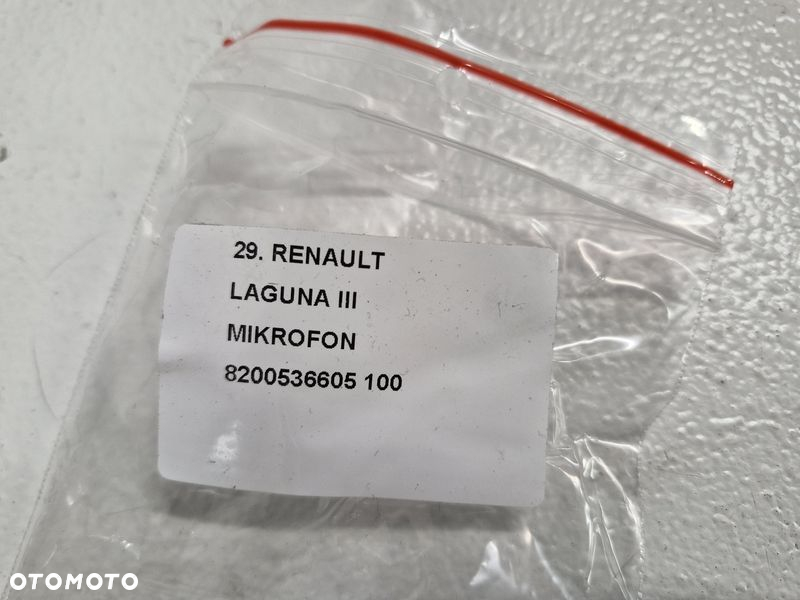 RENAULT LAGUNA 3 III MIKROFON ZESTAWU 8200536605 - 4