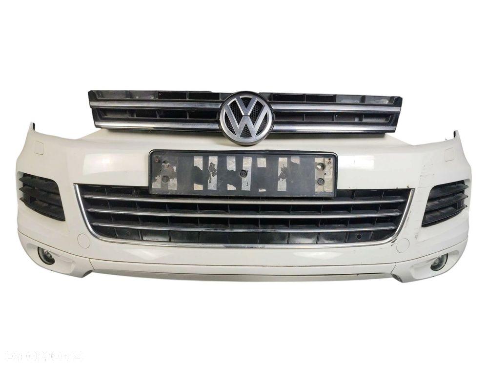 ZDERZAK PRZÓD VOLKSWAGEN TOUAREG II 7P (2010-2014) PDC SPRYSKI LAK. LC9A - 1