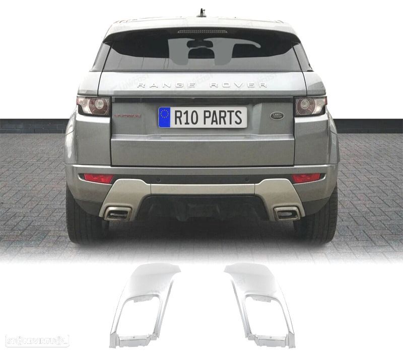 EMBELEZADOR DE ESCAPE RANGE ROVER 10-16 LOOK DYNAMIC PRATEADO - 1