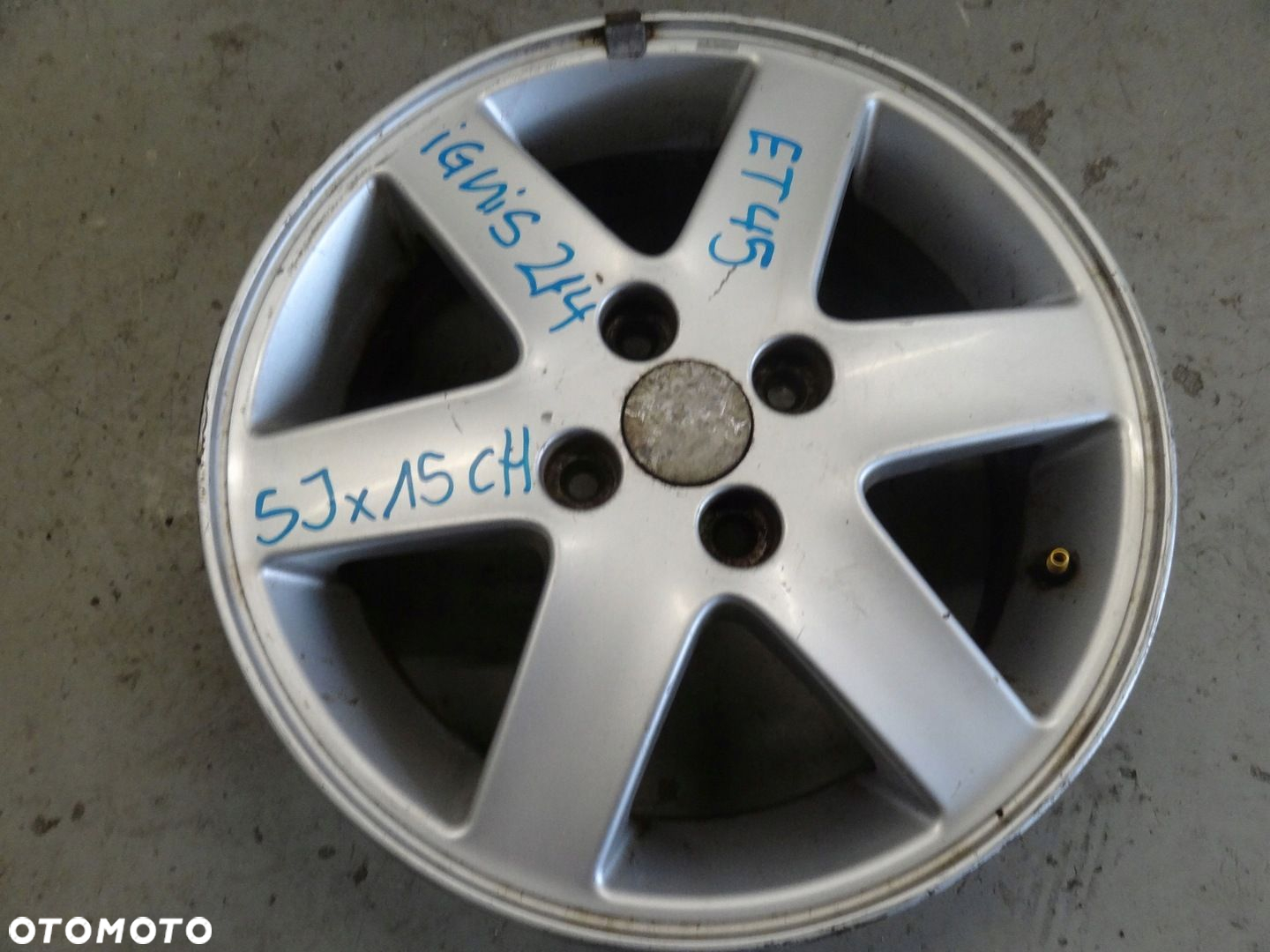 SUZUKI IGNIS FELGI ALUMINIOWE 5Jx15CH ET45 ROZSTAW ŚRUB 4x100 43210-86670 - 6