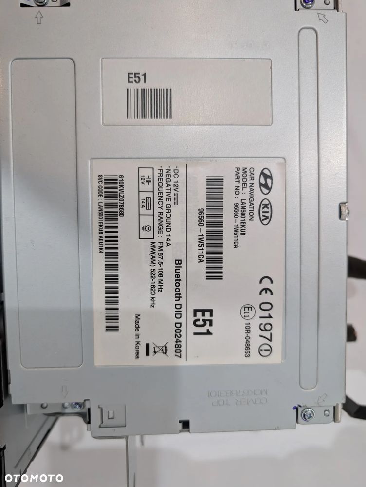 KIA RIO III RADIO NAWIGACJA WYŚWIETLACZ 96560-1W511CA - 6
