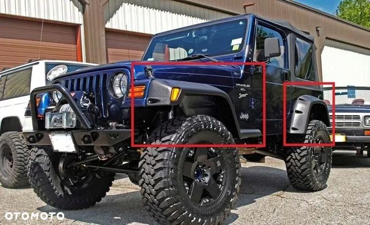 JEEP WRANGLER TJ 22CM POSZERZENIA NADKOLI NADKOLA 4 SZTUKI PODKŁAD - 1
