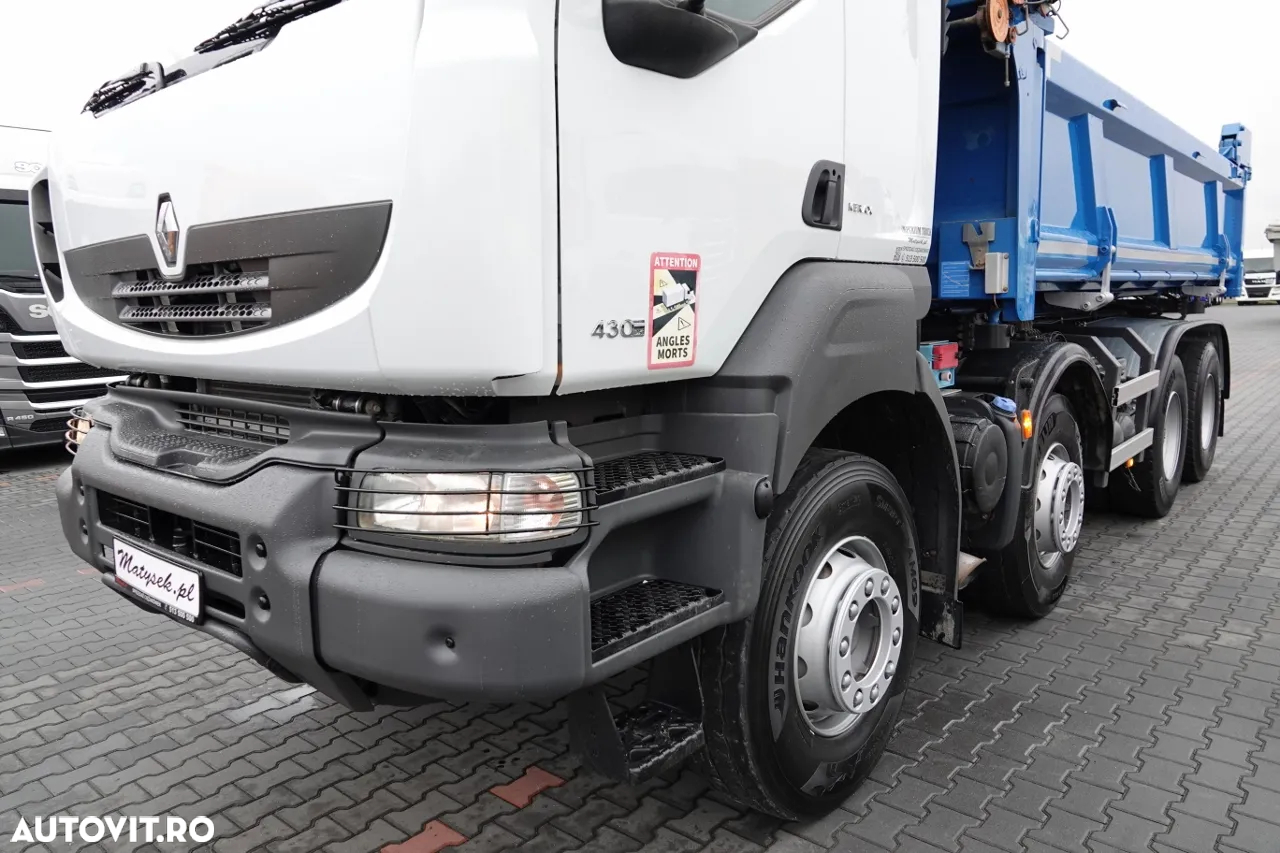 Renault KERAX 430 / 8x4 / BASCULANTE / HYDROBOARD / HYDROCLAP / BORDMATIC / EURO 5 EEV - 15