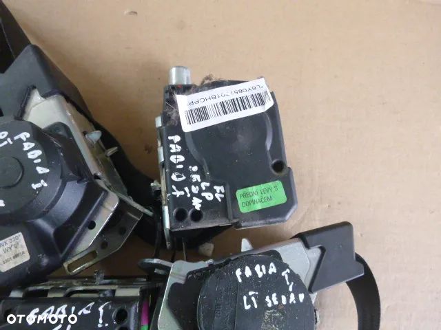 PAS PASY BEZPIECZEŃSTWA LEWY PRZÓD PRAWY PRZÓD KOMPLET SKODA FABIA I LIFT 05-08 - 5