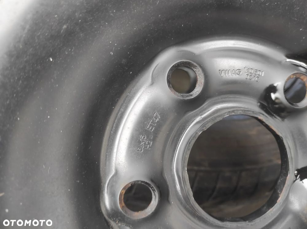 KOŁO ZAPASOWE DOJAZDOWE DOJAZDÓWKA R15 195 65 5X112 ET 47 6J 1K0601027C VW CADDY GOLF 5 6 PLUS KOMBI JETTA TOURAN EOS AUDI A3 8P SKODA OCTAVIA 2 SEAT LEON 2 ALTEA TOLEDO 3 ALTEA XL WYSYŁKA !!! - 5