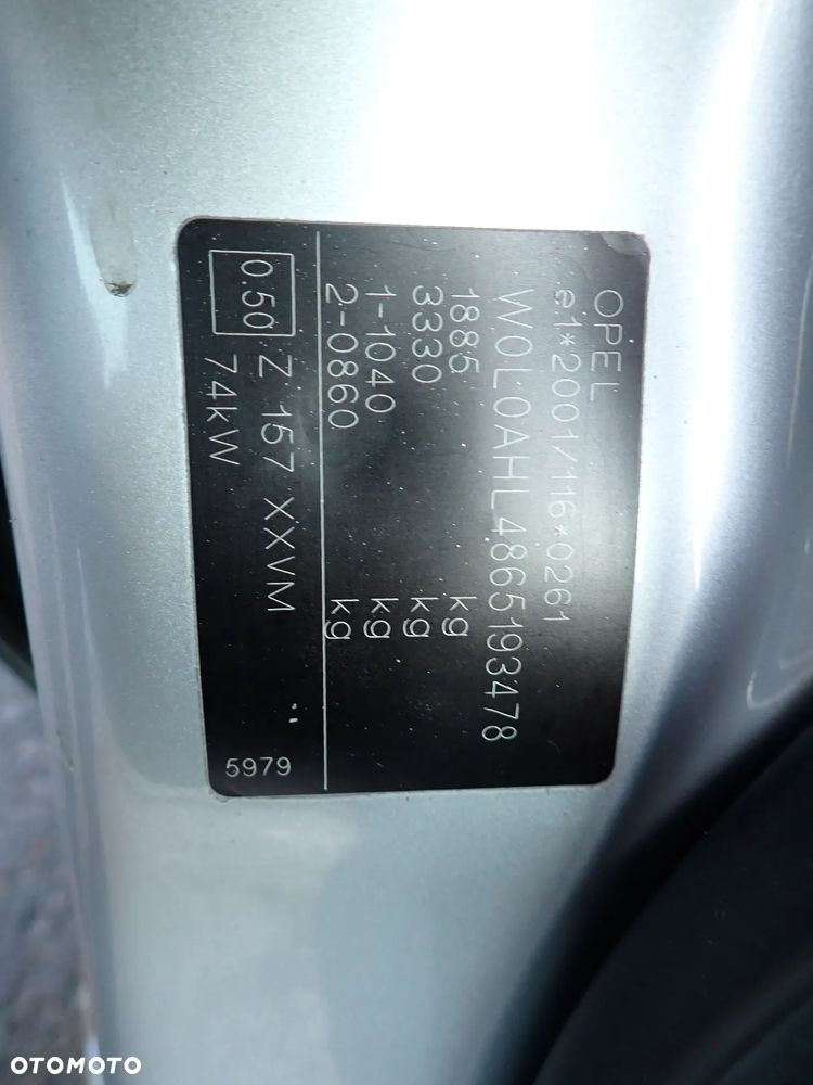 CZĘŚCI - Opel Astra H III 1,9CDTI Z19DTL 100KM HB 5D 6B M32 LAKIER Z157 2006r. INDEX - 9135 - 5