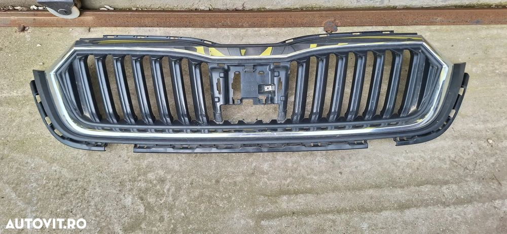 Grila Radiator Oe Skoda Octavia 4 2020→ Negru 5E3853653ZD4 - 2