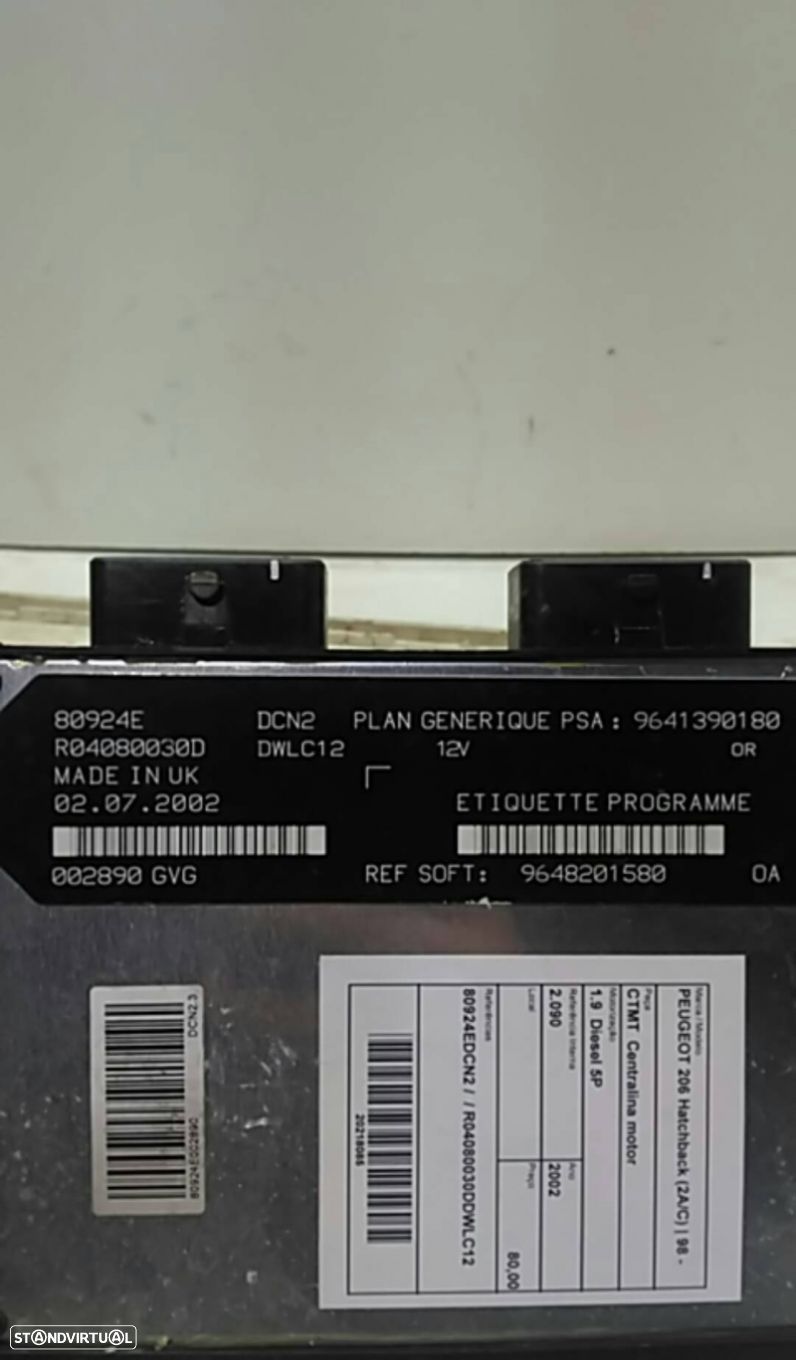 Centralina Motor Peugeot 206 Hatchback (2A/C) - 1