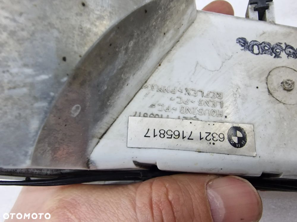 BMW E63 / E64 04- LAMPA TYLNA TYLNIA TYŁ LEWA W ZDERZAK , NR 63217165817 , NR AUKCJI H70 - 9