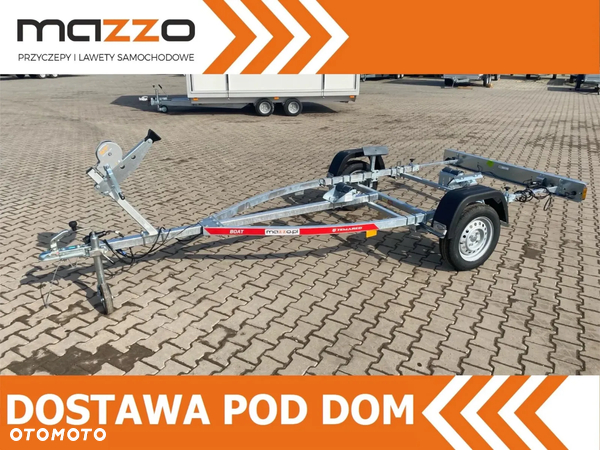 TEMARED Przyczepka podłodziowa DMC750kg łódź do 4,3m WODOODPORNE ŁOŻYSKA MOCNA