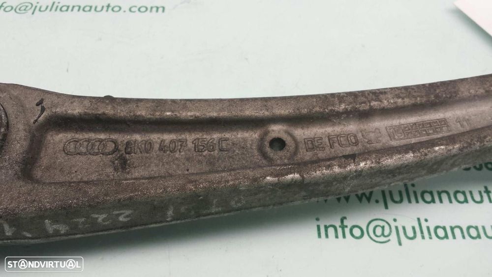BRAÇO SUSPENSÃO INFERIOR FRONTAL ESQUERDO AUDI A5 DESCAPOTAVEL 2016 -8K0407155C - 2