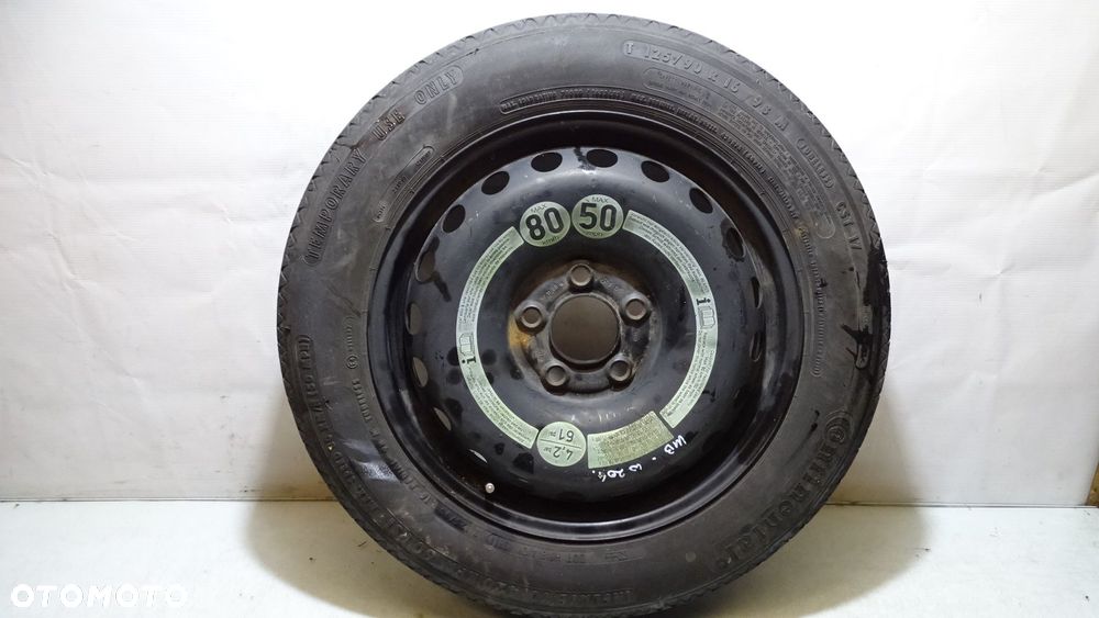 KOŁO DOJAZDOWE R16 4X112 MERCEDES-BENZ W204 C 200 CDI - 1
