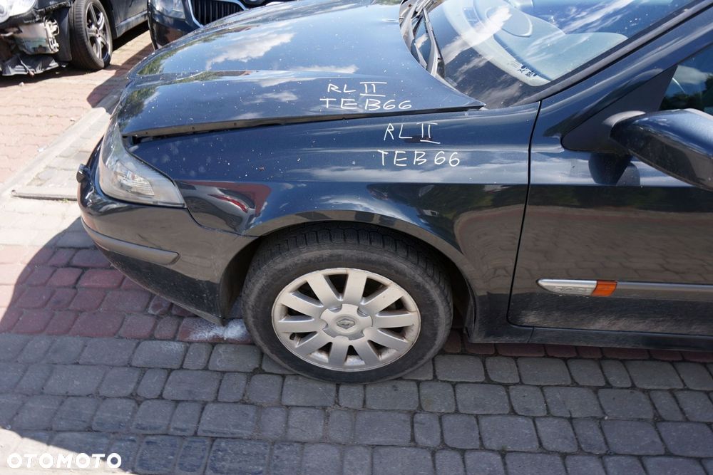 MASKA ZDERZAK BŁOTNIKI LAMPY LAGUNA II PH1 TEB66  RENAULT 2001-2005 SZARY PRZÓD KOMPLETNY - 17