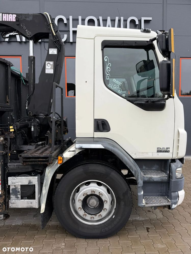 DAF LF CF 55.220 // ANGLIK // skrzynia z żurawiem HIAB 111 B-2 DUO // HDS żuraw dzwig kran Krane - 21
