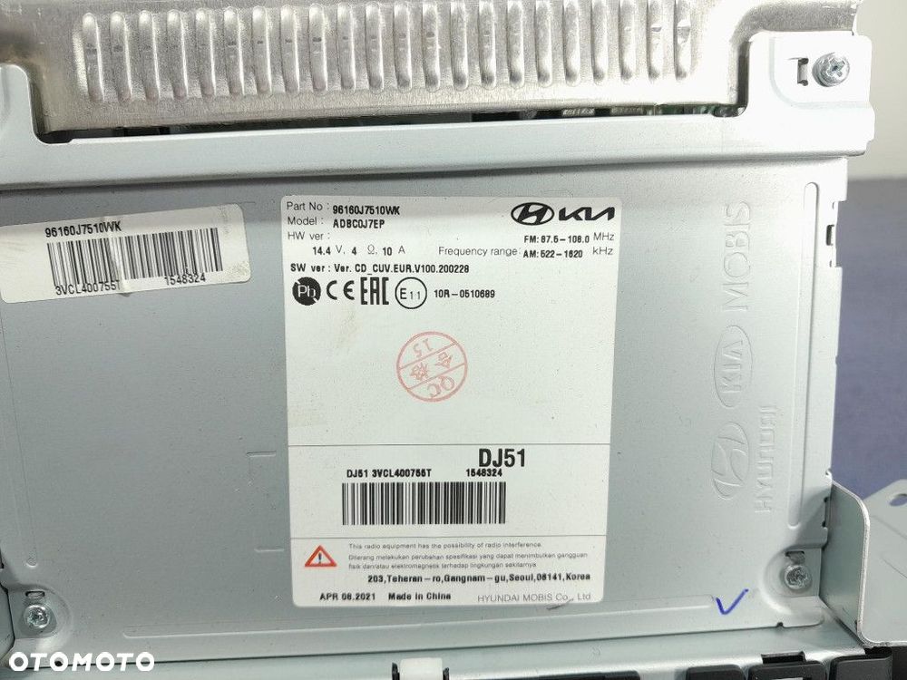 KIA CEED III LIFT EKRAN WYŚWIETLACZ RADIO NAWIGACJA 96160-J7510 - 8
