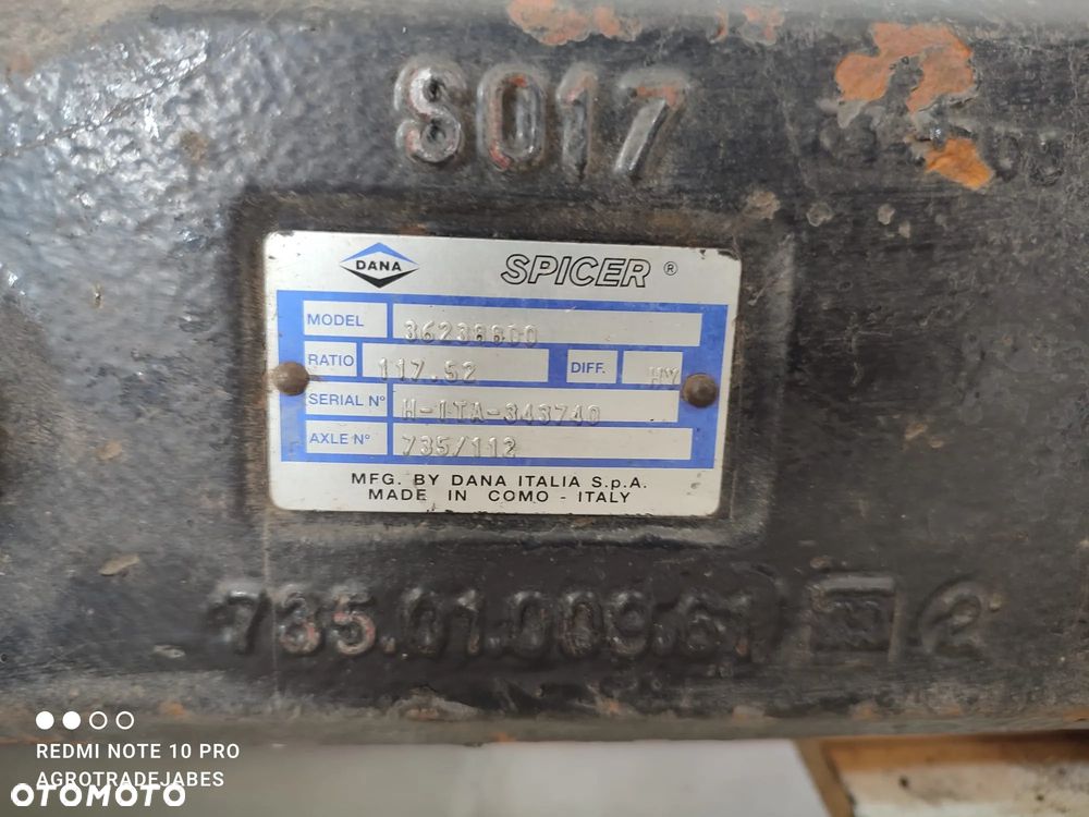 Most napędowy  36238800   Valtra N121   Przód - 10