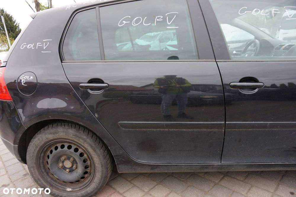 DRZWI TYLNE PRAWE GOLF V 5D HB LC9Z  CZARNY VOLKSWAGEN 2003-2009 - 3