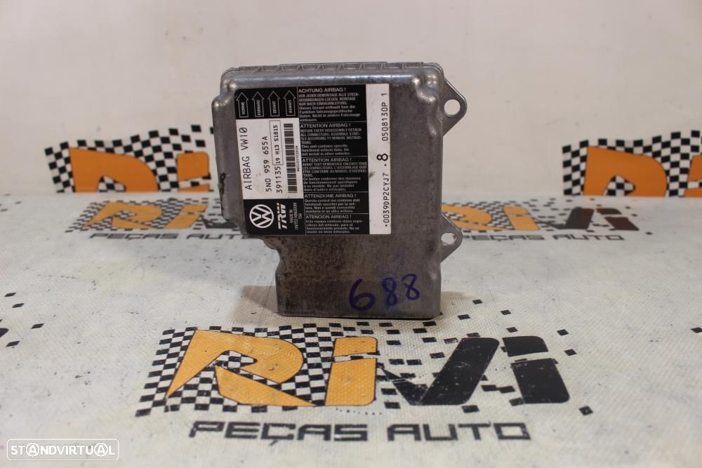 Centralina De Airbags Seat Leon (1P1)  5N0959655a / 391135 / 5N0 959 6 - 1