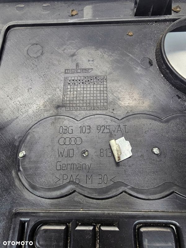 OSŁONA POKRYWA SILNIKA VW AUDI 2.0 TDI 03G103925AT - 9