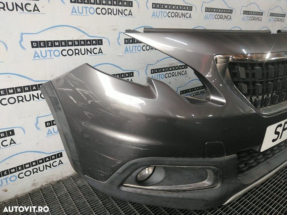Bara fata Peugeot 2008 Facelift 2016 - 2019 Gri (1271) model fara spalatoare far - 2