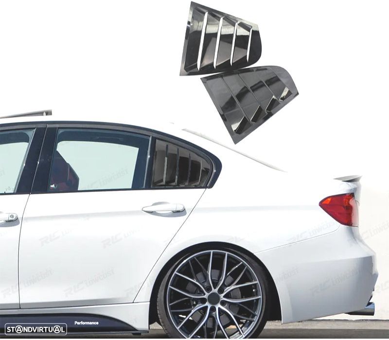 FLAPS LATERAIS BMW F30 PRETO BRILHANTE - 1