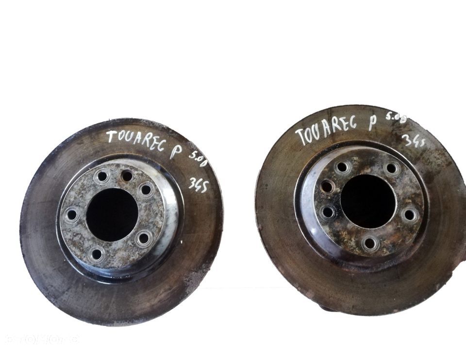 VW TOUAREG 5.0 TDI TARCZA HAMULCOWA PRZÓD KOMPLET - 1