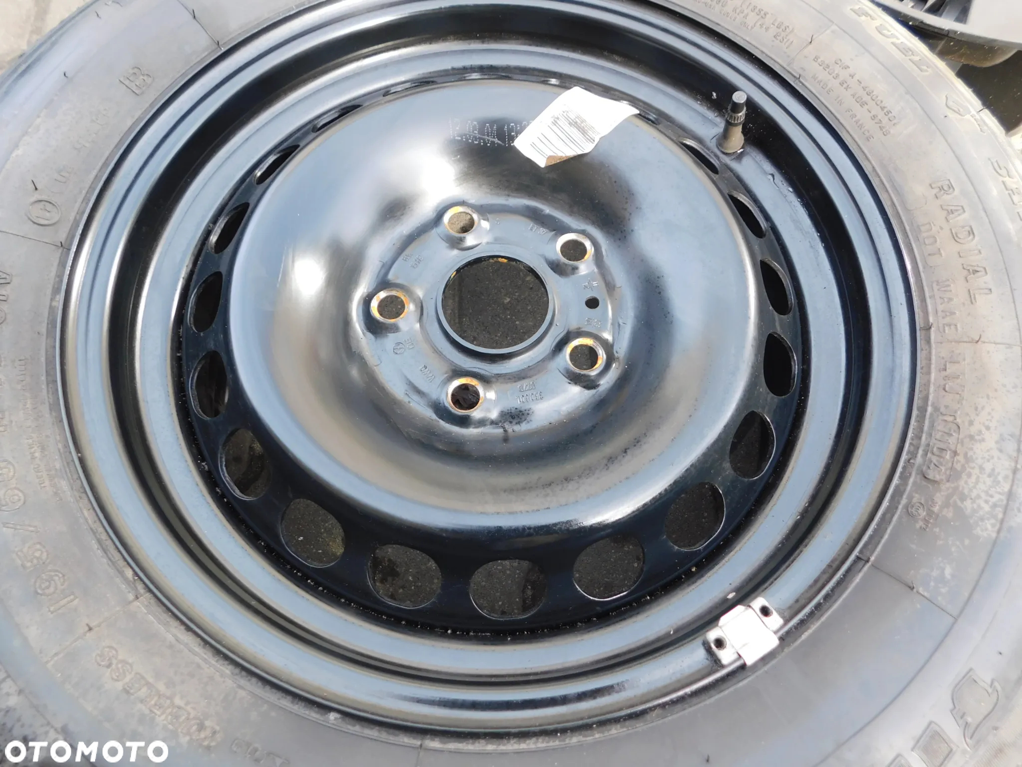 15" dojazd zapas koło dojazdowe lewarek klucz VW CADDY GOLF V TOURAN PASSAT - 2