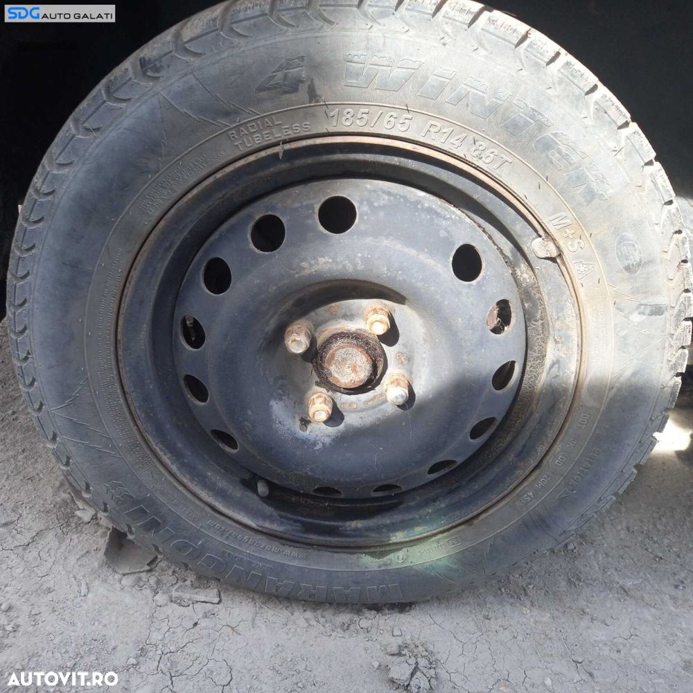 Roata Janta Rezerva Tabla 4x114,3 cu Anvelopa Cauciucuri Iarna Dot 2011 Chevrolet Kalos 2002 - 2011 [C0971] - 1