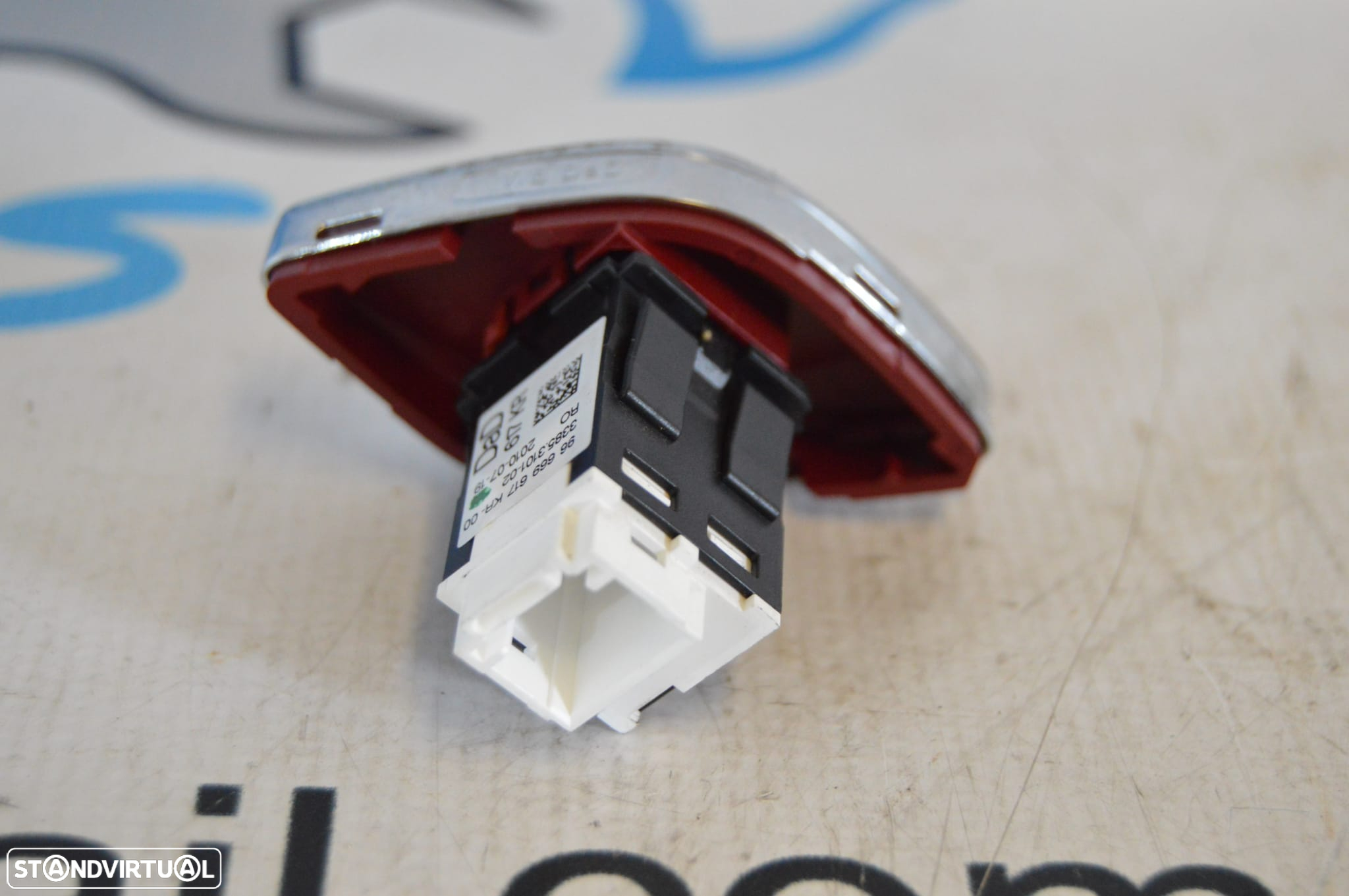 INTERRUPTOR SWITCH COMANDO COMUTADOR BOTÃO LUZ LUZES EMERGENCIA 4 QUATRO PISCAS PISCA URGENCIA 966699617 966699617KR 3385310102 33853101 CITROEN DS3 DS 3 SA - 3