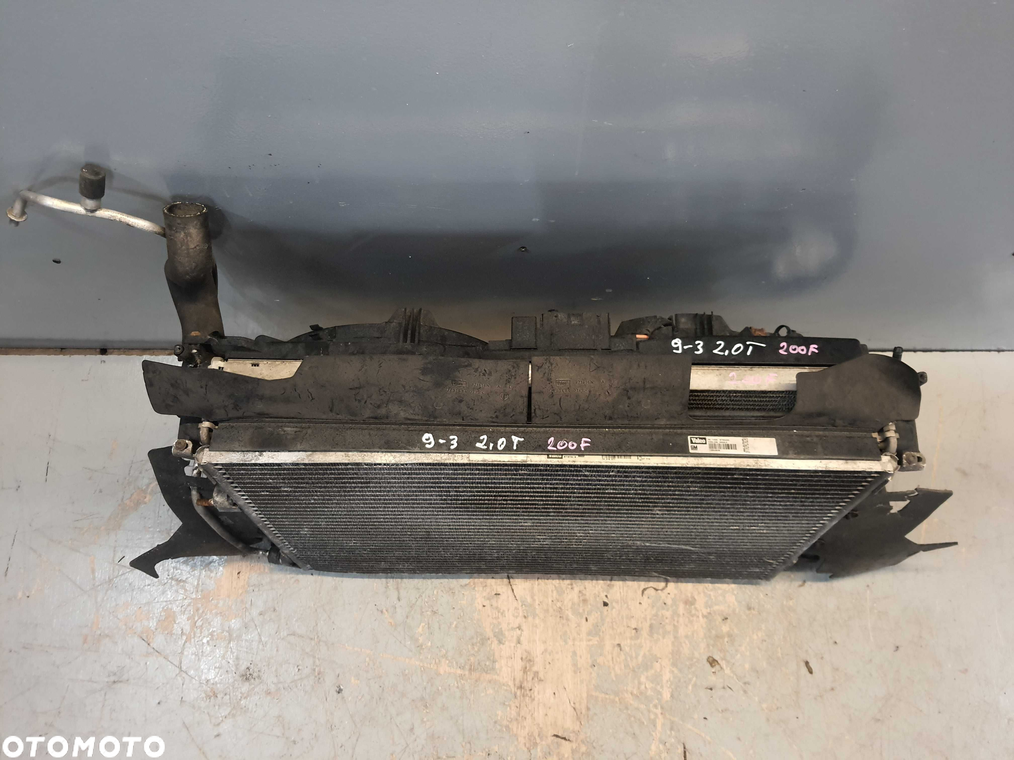 200F Komplet chłodnic Manual Wentylator Saab 9-3 II 2.0T - 3
