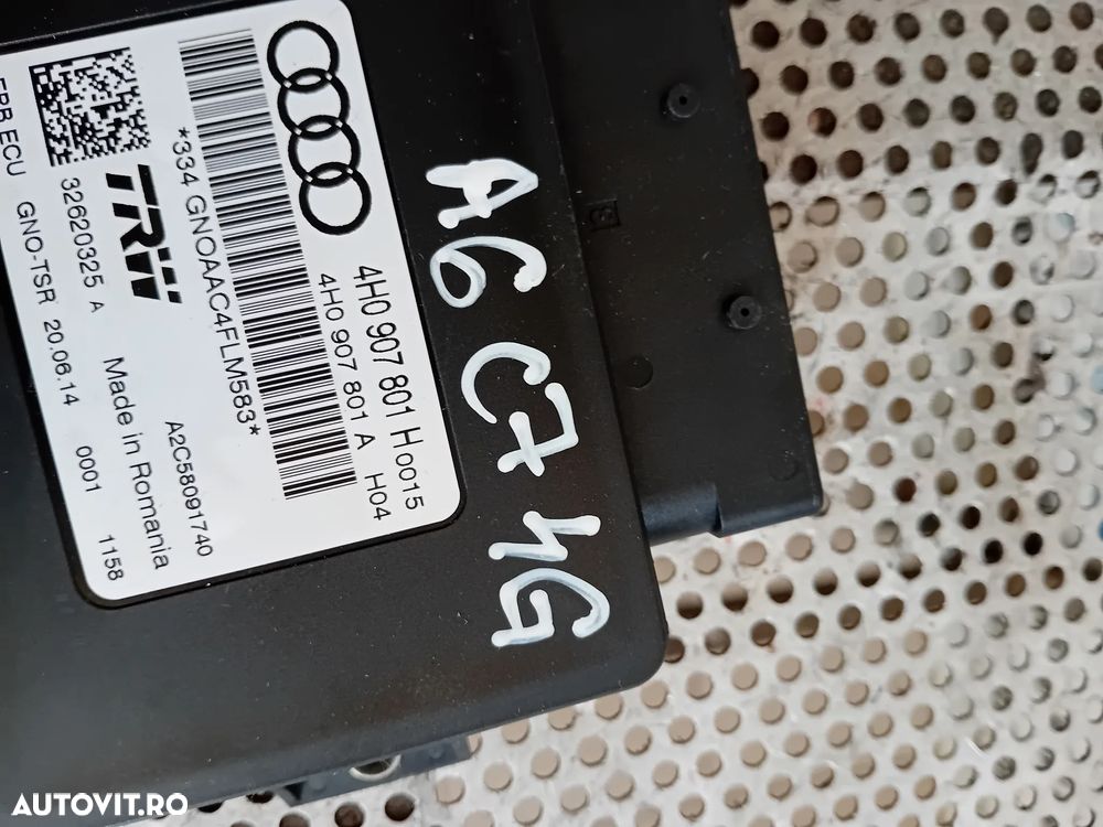 Calculator Modul Frana De Mana Audi A6 C7 A7 Cod 4H0907801H Motor CNH Cutie Automata NYU - 6